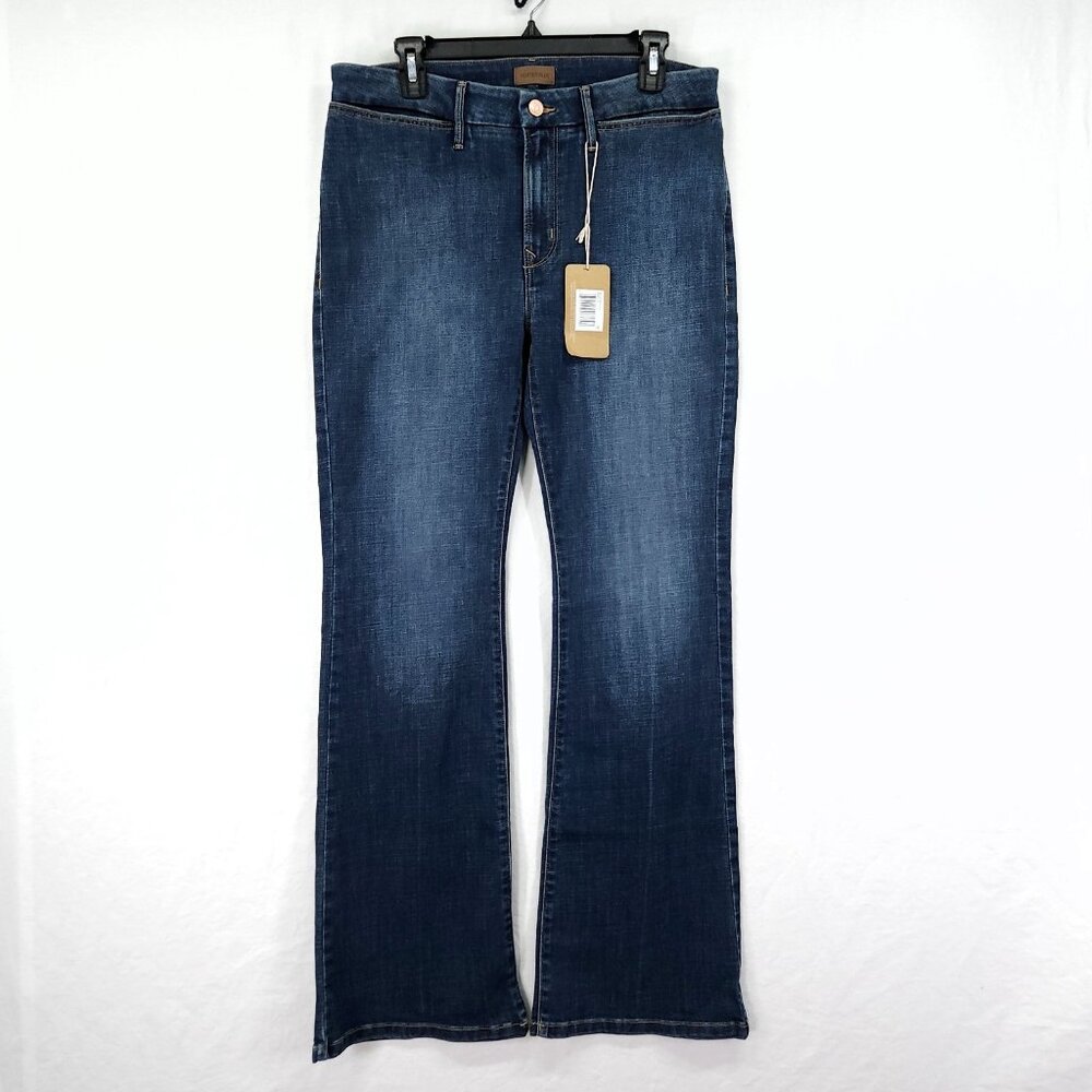 Porter Blue Delilah Bootcut Jeans Size 32 Dark Wash Slash Pockets